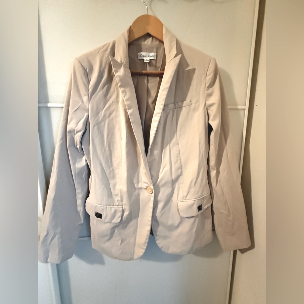 Preloved Suit Jacket Blazer Calvin Klein Size 12